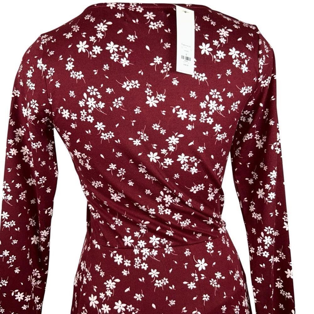 Trixxi country style dress flower dress burgundy size small new with tags - Picture 4 of 10